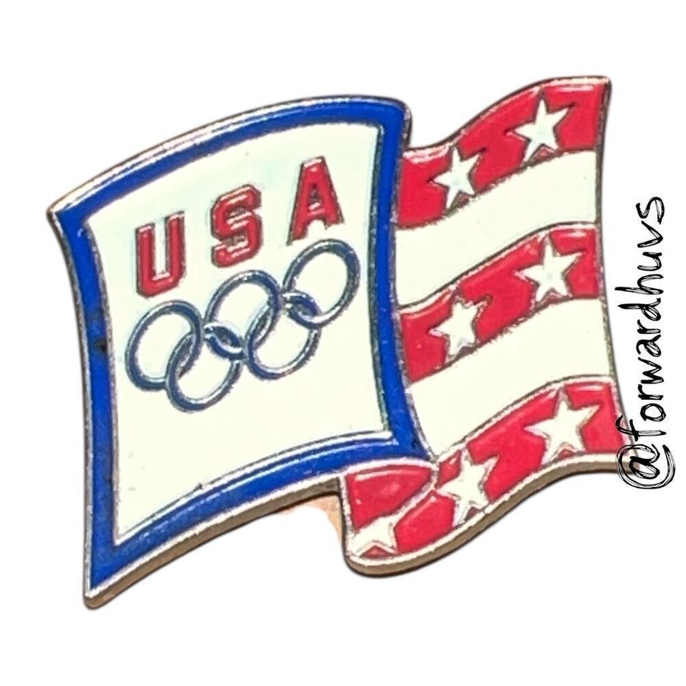 Bundle Sale 3 for $15 | USA Olympic Pin – Silver-Tone with Butterfly Back